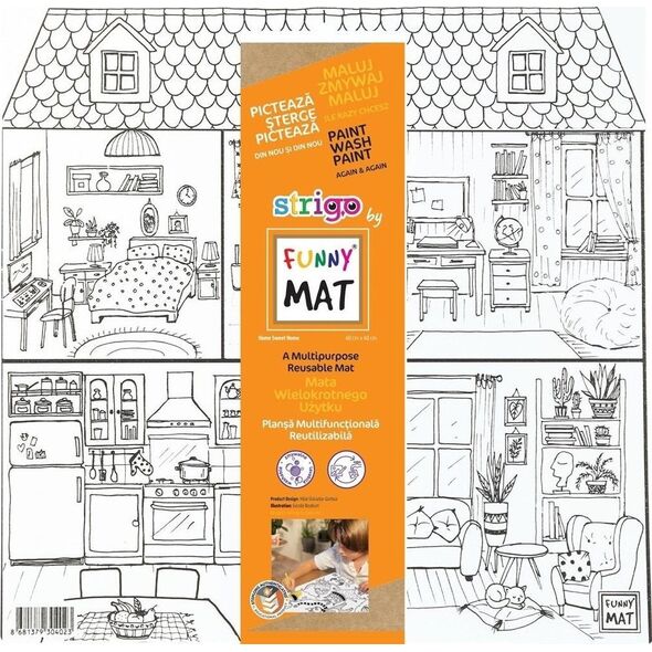 Mata biała Sweet Home Funny Mat STRIGO EDUKAMP