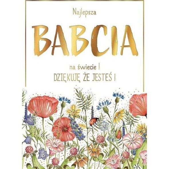 Karnet B6 Łąka Babcia EDUKAMP