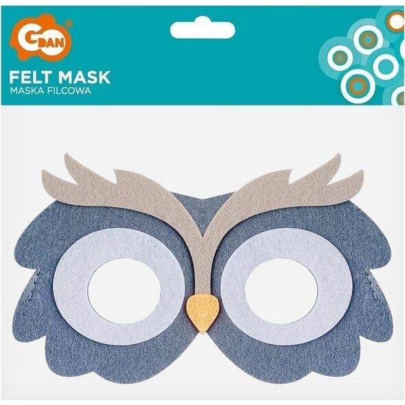 GoDan Maska filcowa sowa 18x11cm
