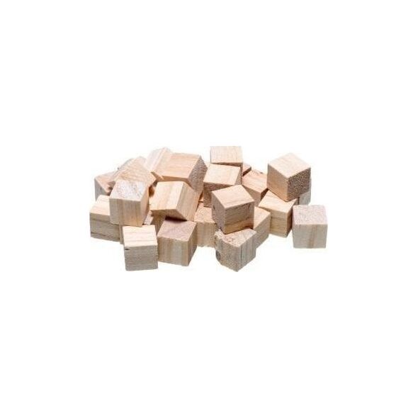 Kostki drewniane naturalne 1,5cm 21szt