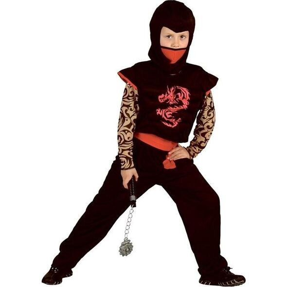 Strój Ninja-Czerwony Smok rozm. 130/140cm EDUKAMP