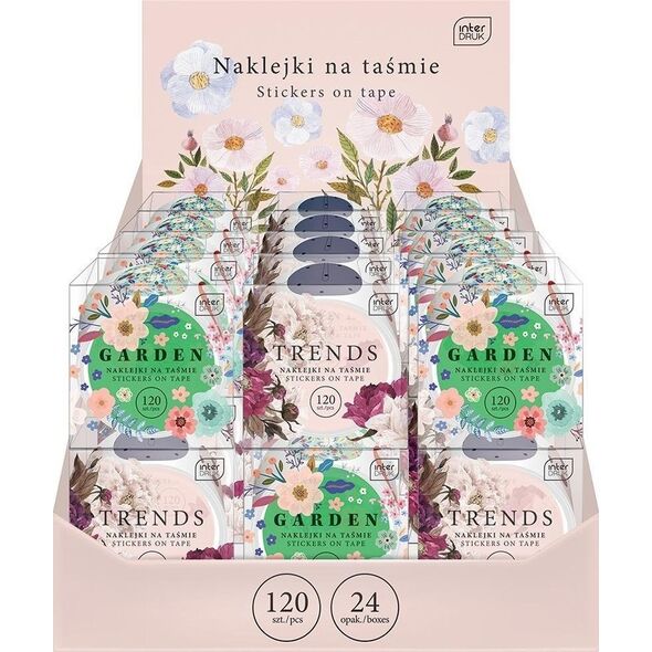 Naklejki na taśmie Flowers EDUKAMP