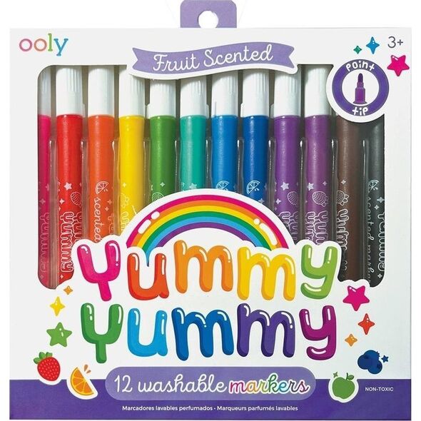 Pachnące flamastry 12 kolorów Yummy Yummy EDUKAMP