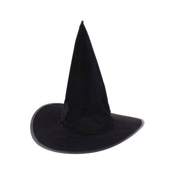 GoDan Kapelusz czarownicy flokowany na Halloween - 1 szt. uniwersalny