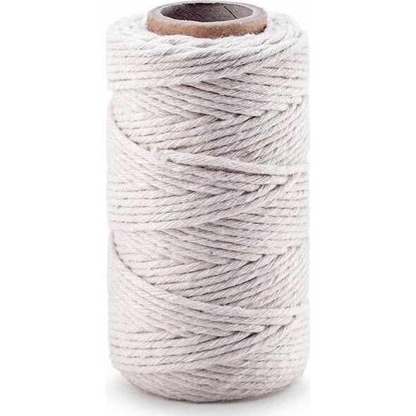 Sznurek bawełniany do makramy 2mm 100g biały