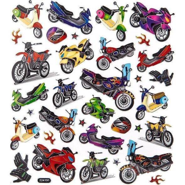 Naklejki motocykle 34szt