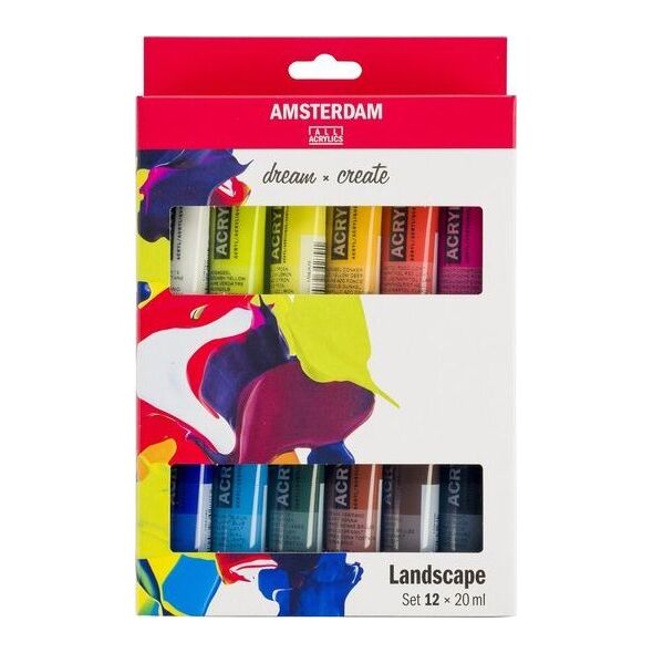 Artequipment TALENS AMSTERDAM ZESTAW 12X20ML LANDSCAPE COLORS uniw