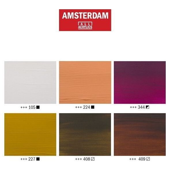 Artequipment TALENS AMSTERDAM ZESTAW 6X20ML PORTRAIT COLORS uniw