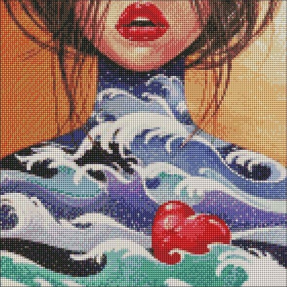 Norimpex Diamentowa mozaika - Serce oceanu 40x40cm