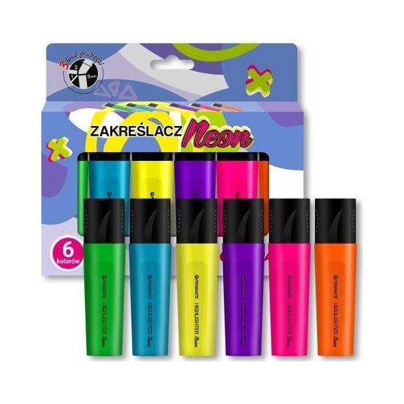 PENMATE ZAKREŚLACZ NEONOWY 6 KOLORÓW