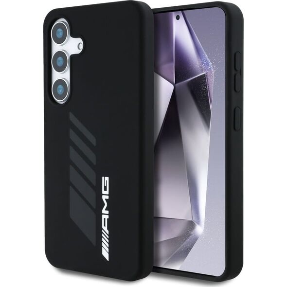Etui AMG Oversize Rhombs MagSafe do       Samsung Galaxy S25 czarny