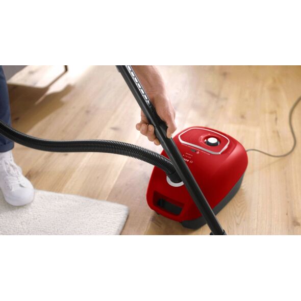 Bosch BGB41PET1 Serija 4, Dulkių siurblys su maišeliu, ProAnimal, Raudona
