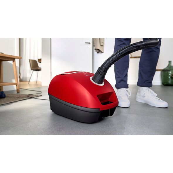Bosch BGB41PET1 Serija 4, Dulkių siurblys su maišeliu, ProAnimal, Raudona