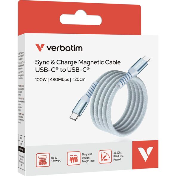 Verbatim 31856 kabel USB USB 2.0 1,2 m USB C Niebieski