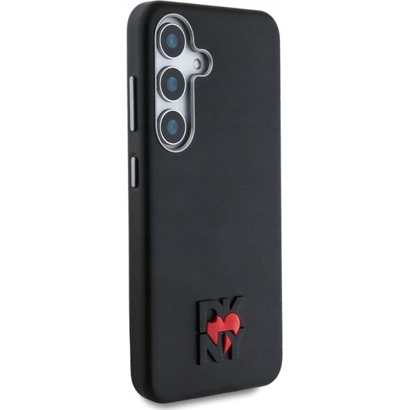 DKNY Leather Heart of NY Case for Samsung Galaxy S25 Black
