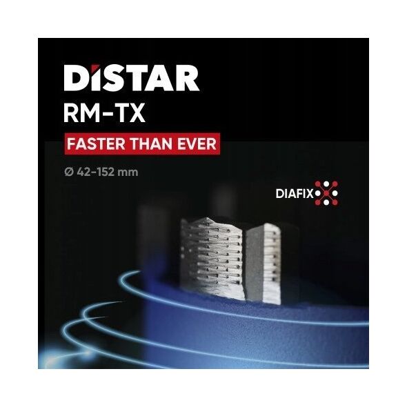 DISTAR DIAMOND CROWN RM-TX 1 1/4" 112mm x 450mm DRY
