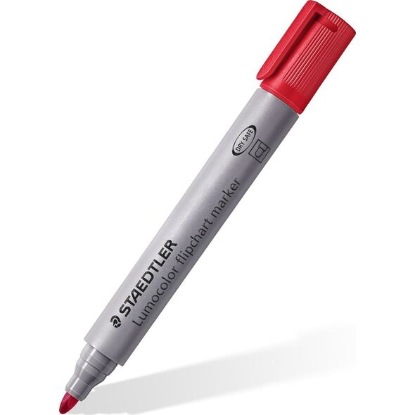 Staedtler STAEDTLER Lumocolor Flipchart-Marker 356/356B, 8er Etui nachfüllbar, DRY SAFE, auswaschbar, blockierte Spitze, - 1 Stück (356 SWP8)