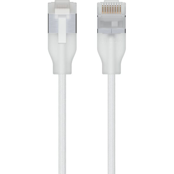 Ubiquiti UACC-Cable-Patch-EL-C6A-0.15M-W kabel sieciowy Półprzezroczysty, Biały 0,15 m Cat6a