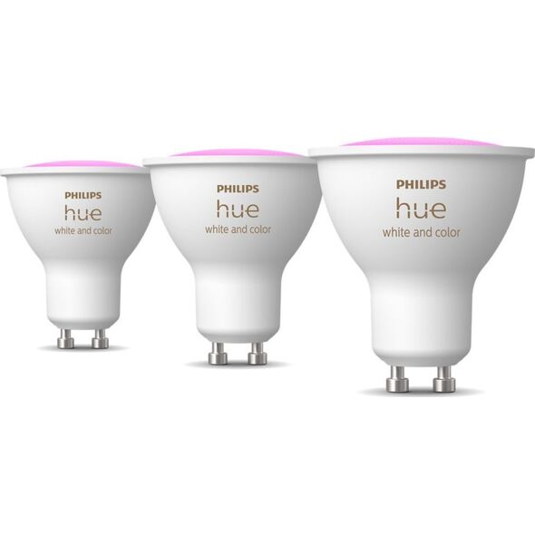 Signify Philips Hue White & Col. Amb. GU10 Dreierpack 3x350lm
