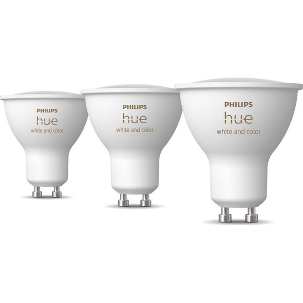 Signify Philips Hue White & Col. Amb. GU10 Dreierpack 3x350lm