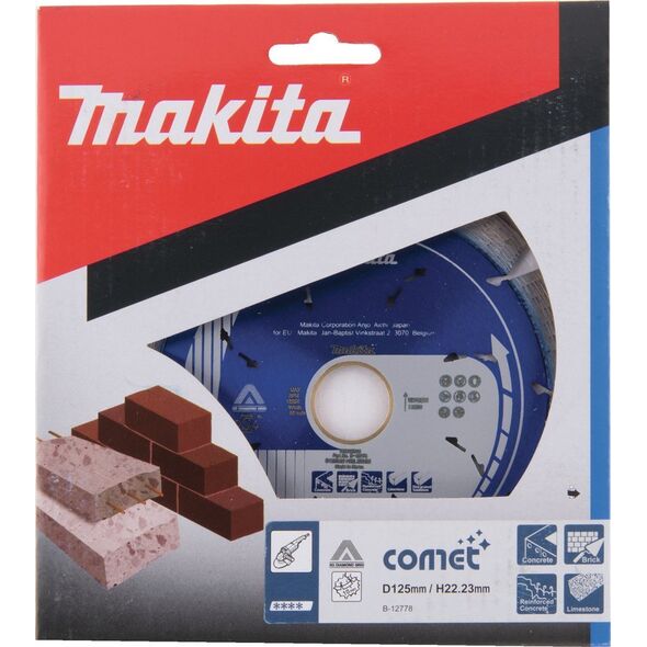 Makita MAKITA TARCZA DIAMENTOWA 125x22,23mm SEGMENT (NA SUCHO) BETON, CEGŁA