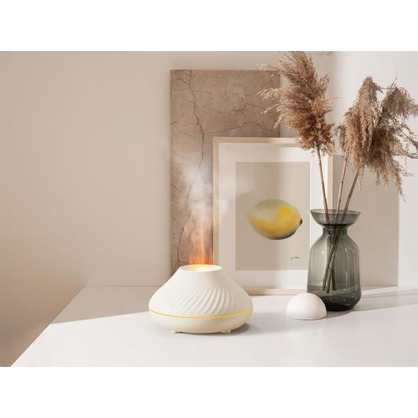 PLATINET FLAME AROMA DIFFUSER HUMIDIFIER NAWILŻACZ POWIETRZA 130ML 4,5W WHITE [46112]