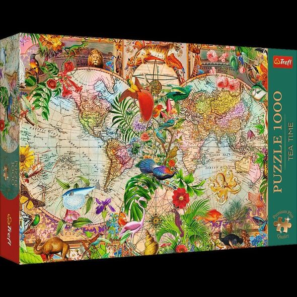 PUZZLE 1000 PremPlus TeaTime Antyczna mapa...12077