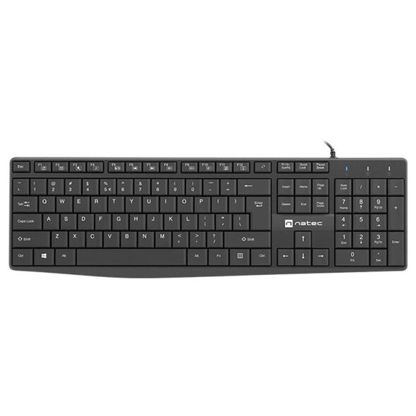 Ενσύρματο Πληκτρολόγιο Natec Nautilus NKL-1950 US Slim Μαύρο 5901969435399 5901969435399 έως και 12 άτοκες δόσεις