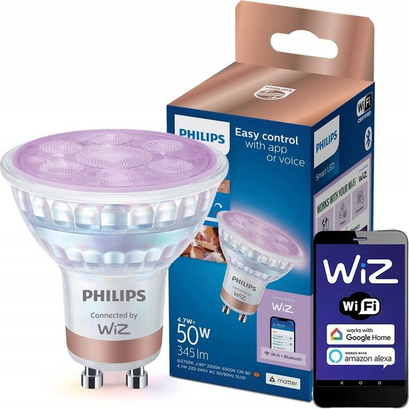 LAMP LED WIFI GU10 PAR16 4.7W 345LM RGB