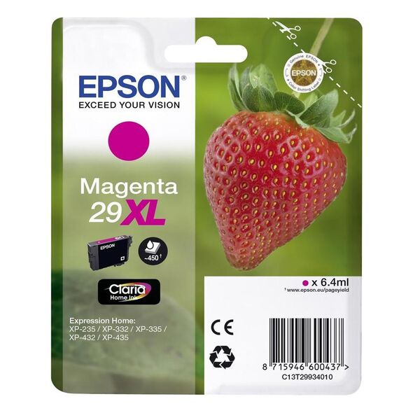 Epson Μελάνι Inkjet Series 29 Magenta XL (C13T29934012) (EPST299340) έως 12 άτοκες Δόσεις