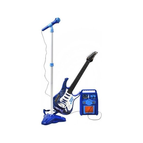 Kruzzel Gitara elektryczna+ mikrofon+wzmacniacz nieb 22409