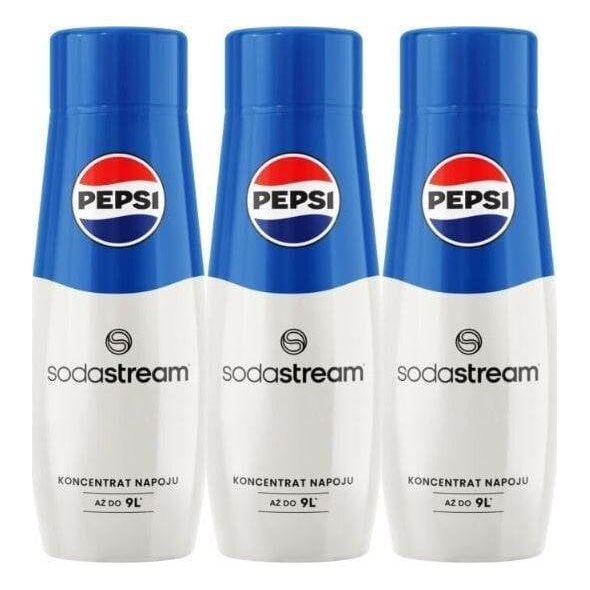 Sodastream 3 x Syrop Pepsi 440 ml