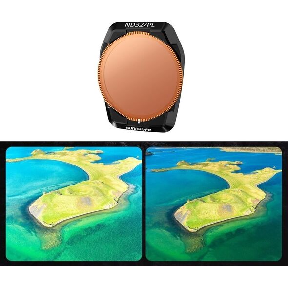 FILTR HYBRYDOWY 2w1 Polaryzacyjny PL + Szary ND32 do DJI AIR 3S 3 S + Etui / FI923-32P