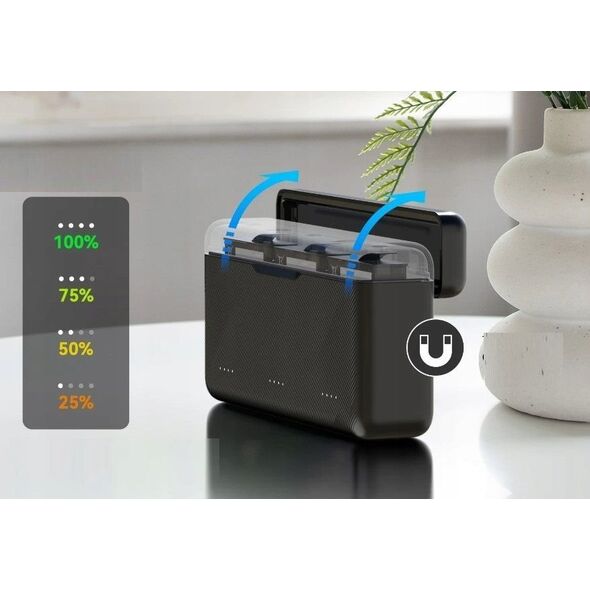 ŁADOWARKA USB TYPE-C na 3x Akumulator Bateria do DJI Action 5 PRO TELESIN / S0-BCG-34-TDJ