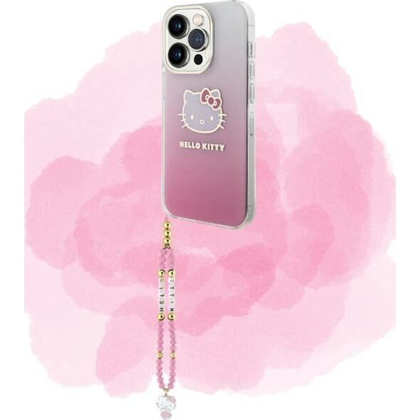 Hello Kitty Pearls and Beads Kitty Charm Phone Charm Pink