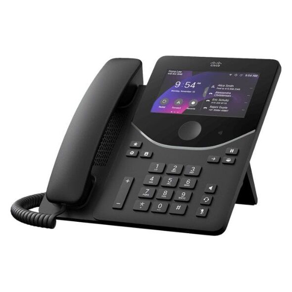 Cisco DESK PHONE 9871 CARBON telefon VoIP Czarny, Węgiel LCD Wi-Fi