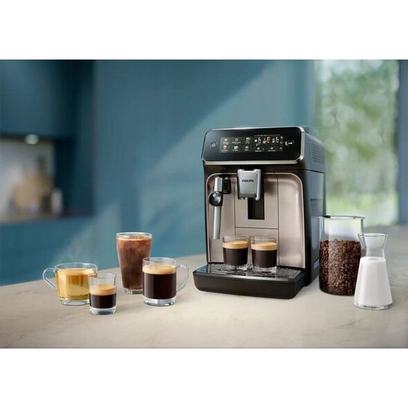 Philips Coffee Maker | EP3329/70 Series 3300 | Pump pressure 15 bar | Built-in milk frother | Fully Automatic | 1500 W | Black