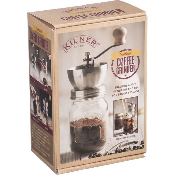 Młynek do kawy Kilner Młynek KILNER 0025.785 ( ręczny | kolor srebrny )