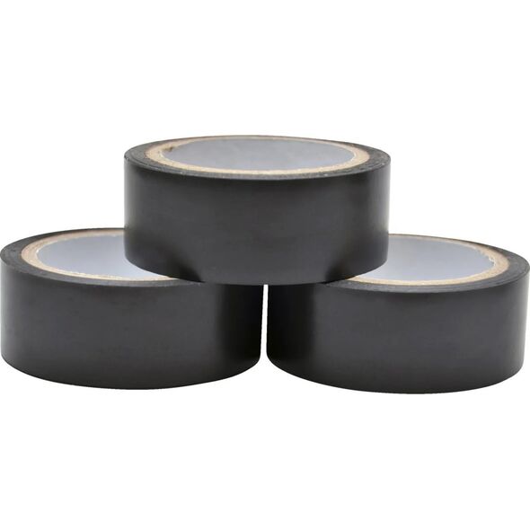 Work it by millarco® isolationstape 20 mm x 5 meter 3-pak sort