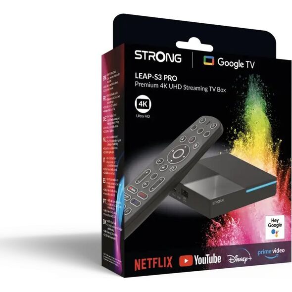 Strong LEAP-S3 PRO HDMI 4K Ultra HD Android Czarny