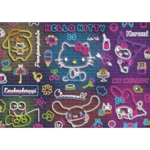 PUZZLE 500 Neon HelloKitty 37523