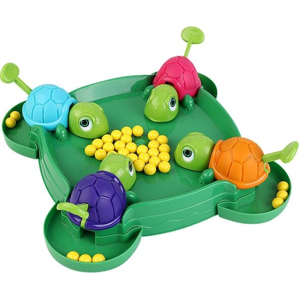 Gra Zręcznościowa Rodzinna Głodne Żółwie Plansza Kulki LEAN Toys