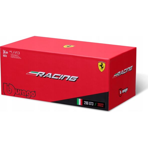 Bburago Ferrari Racing 296 GT3 2023 Red 1:43 BBURAGO