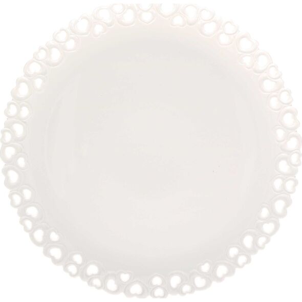 NPC Polska La Porcellana Bianca Valentino Zdobiony talerz patera do ciasta 34 cm