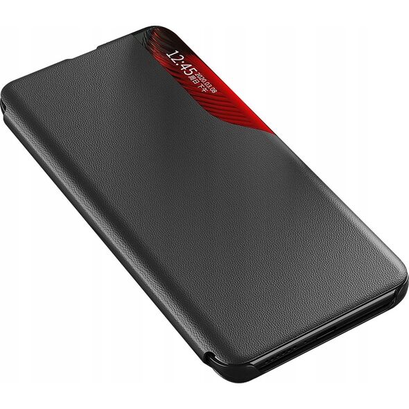Eco Leather View Case etui do Samsung Galaxy S25+ z klapką podstawka - czarne