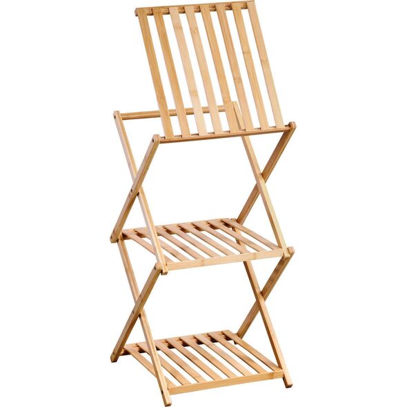 Regał bambusowy z trzema pólkami, 67 cm