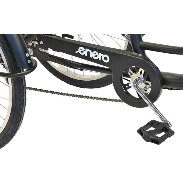Enero Rower 3-kołowy 24" rehabilitacyjny 6-biegowy czarny
