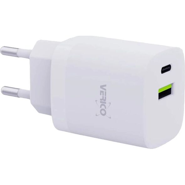 Zasilacz do laptopa Verico Verico Ladegerät MOJO GaN  30W PD, 2-Port (USB-A & USB-C) WH retail