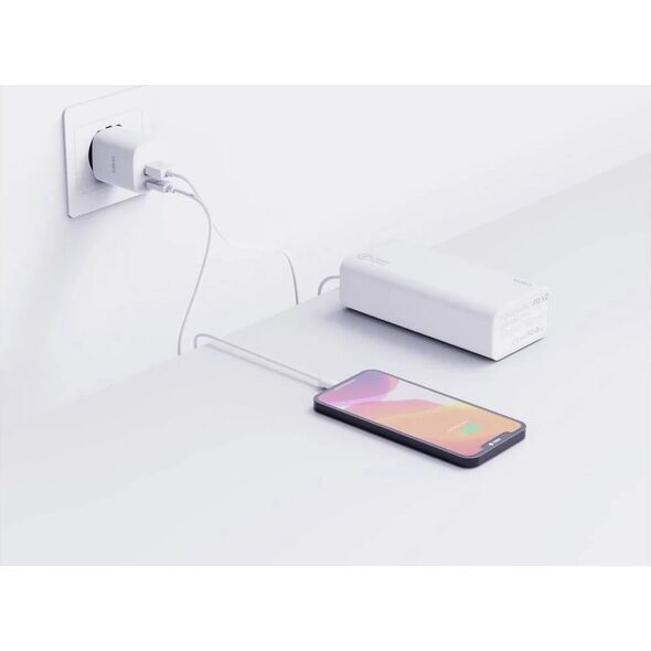 Zasilacz do laptopa Verico Verico Ladegerät MOJO GaN  30W PD, 2-Port (USB-A & USB-C) WH retail