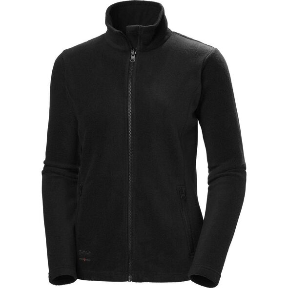Women's sweater HELLY HANSEN Manchester 2.0 Fleece JKT, black 2XL